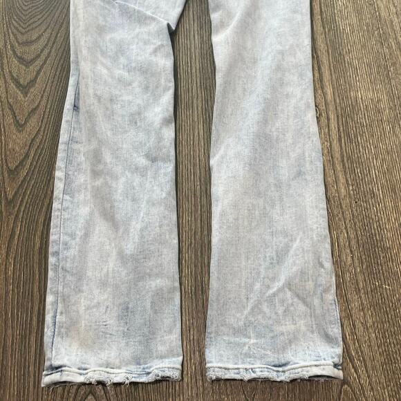 American Eagle Mens Straight Jeans Extreme Flex Distressed Ligh Wash Size 29x30 - Picture 11 of 11